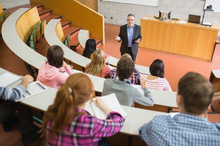 Professor Universität Hörsaal Studenten Vorlesung